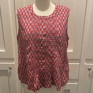 April Cornell Short Sleeve Blouse XL